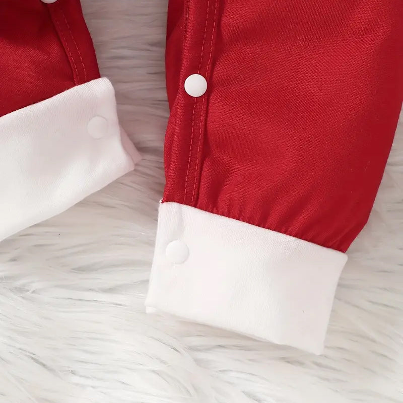 2PCS My First Christmas 2024 Letter Printed Baby Jumpsuit