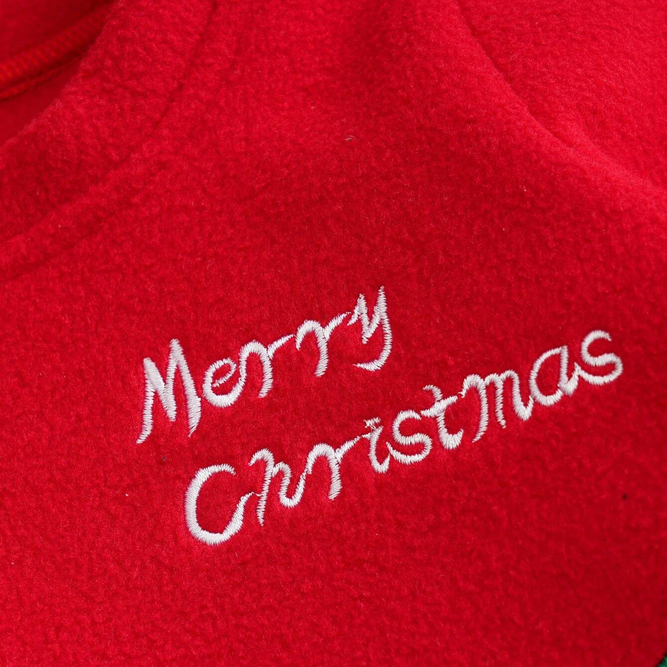 Lovely Merry Christmas Letter Christmas Stockings Printed Baby Jumpsuit