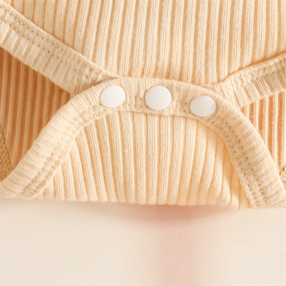 3PCS Mama Is My Bestie Letter Print Short Sleeve Baby Set