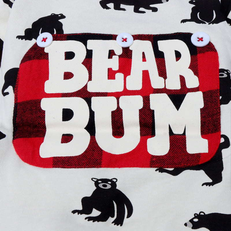 BEAR BUM Mono de bebé con estampado de oso completo