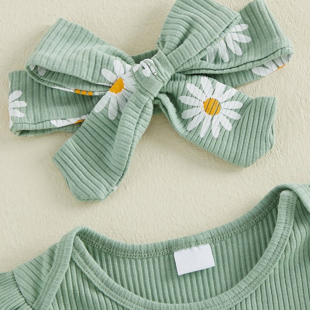 3PCS Mama's Girl Letter Daisy Printed Baby Set