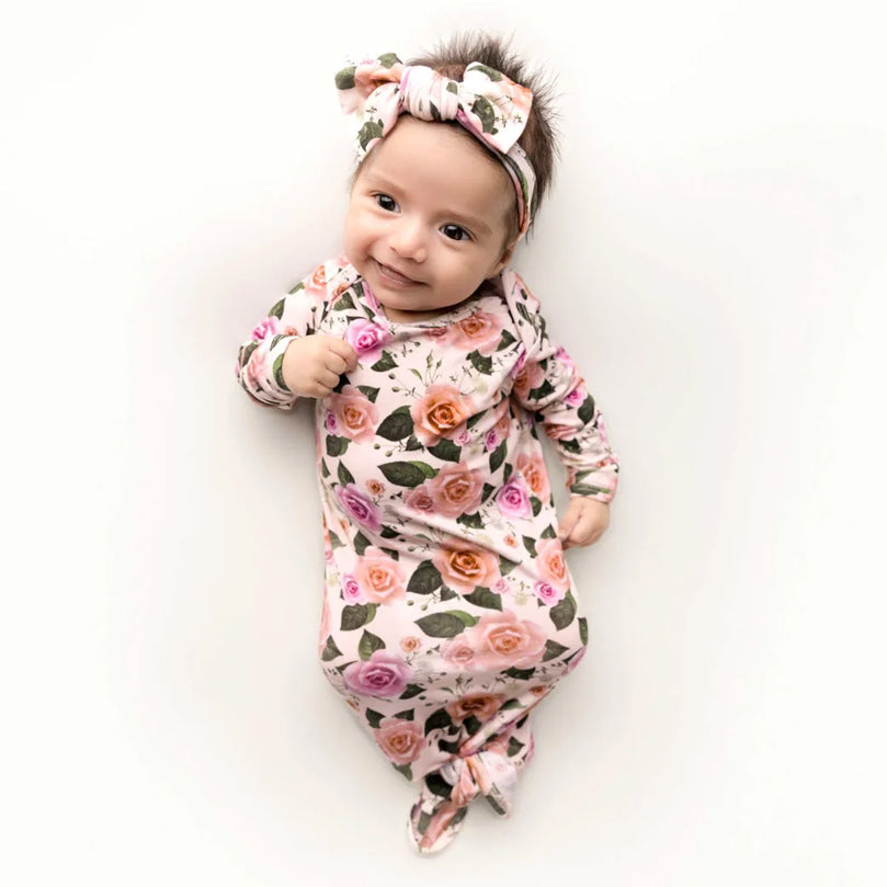 2PCS Pretty Floral Printed Baby Long Sleeve Sleeping Bag