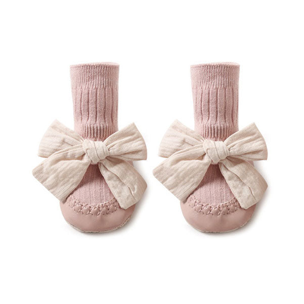 Lovely Bow Soft Socks Integrated Baby Shoes