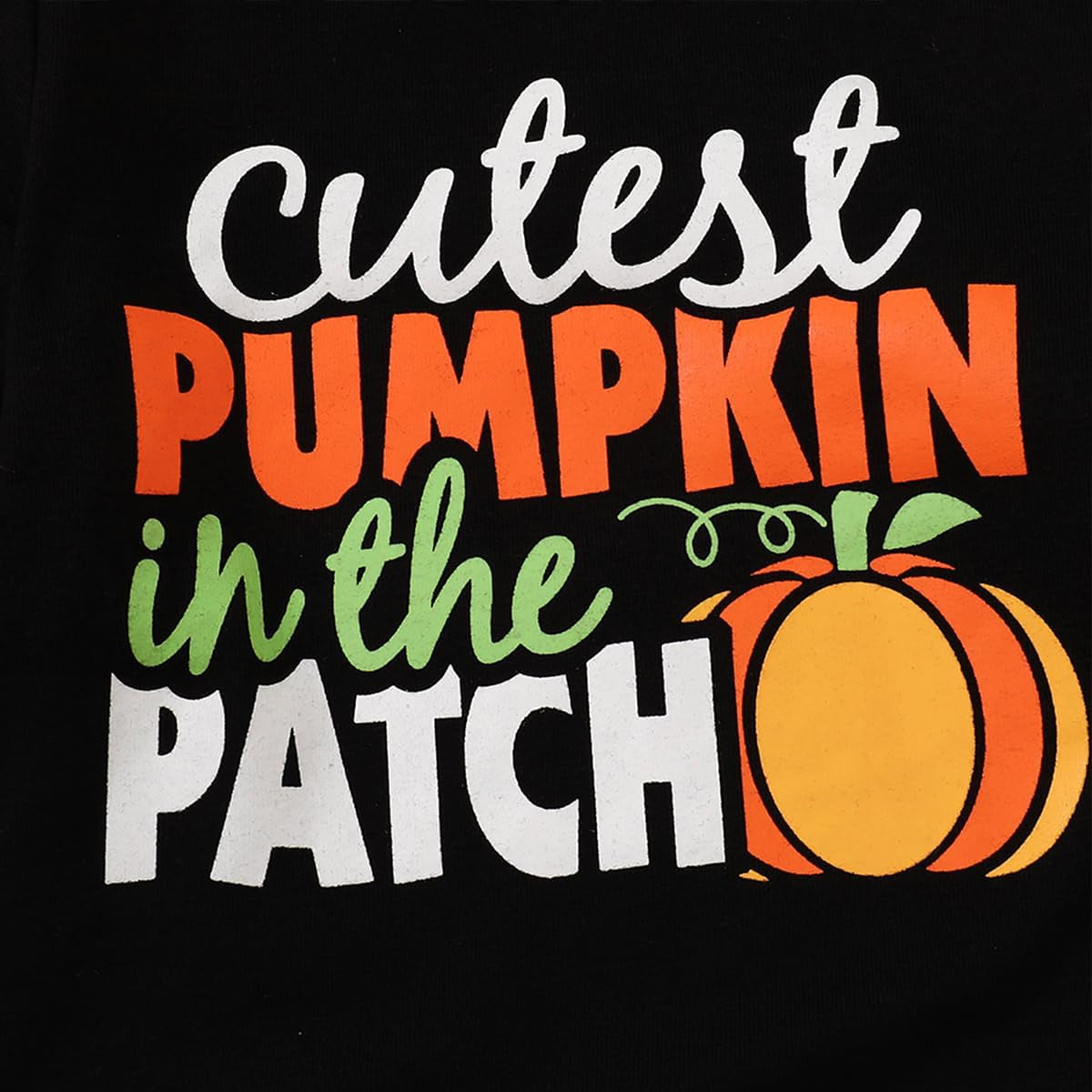 3PCS Cutest Pumpkin Letter Printed Long Sleeve Baby Set