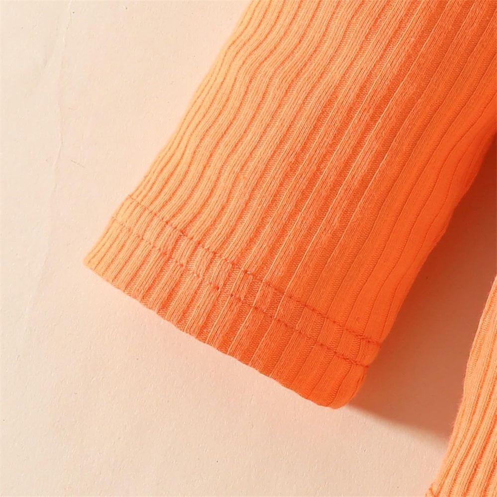 3PCS Floral Print Lace Collar Long Sleeve Baby Girl Set