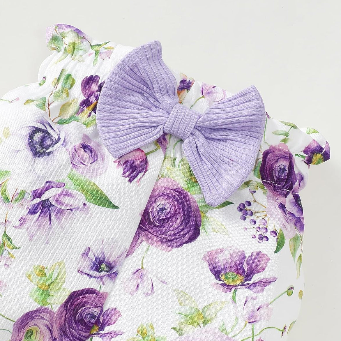 3PCS Floral Print Long Sleeve Baby Girl Set