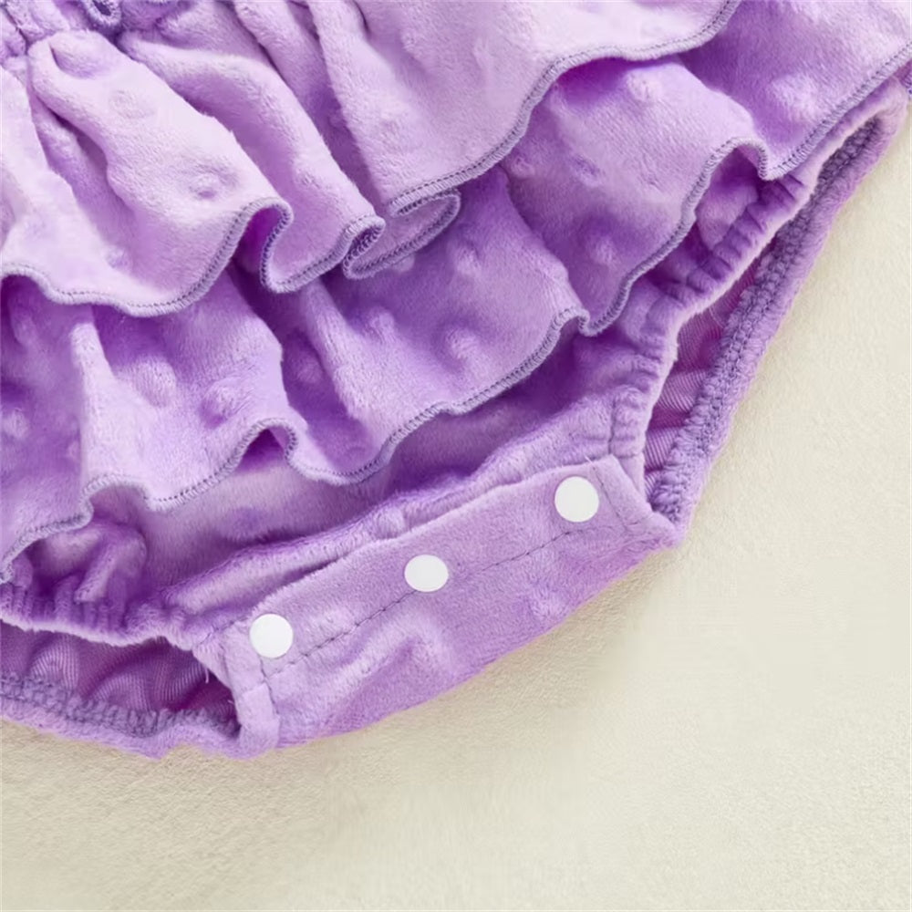 3PCS Be Mine Letter Heart Print Long Sleeve Baby Set