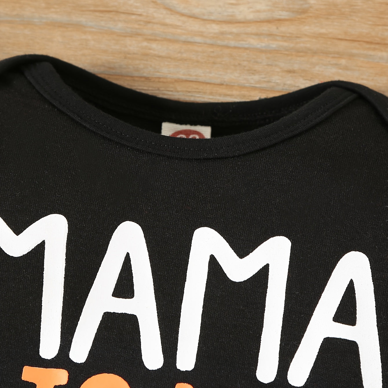 2PCS Mama Is My Bool Letter Pumpkin Printed Long Sleeve Baby Set