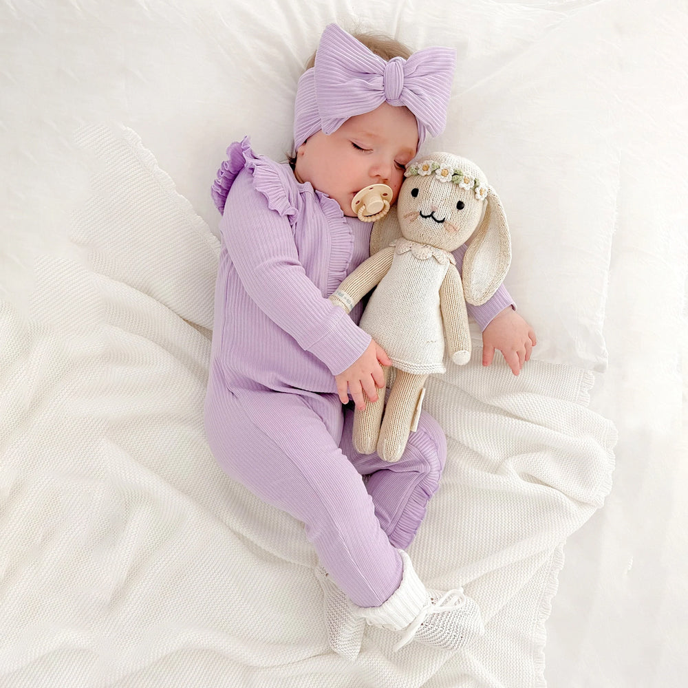 2PCS Cheerful Solid Color Long Sleeve Baby Jumpsuit