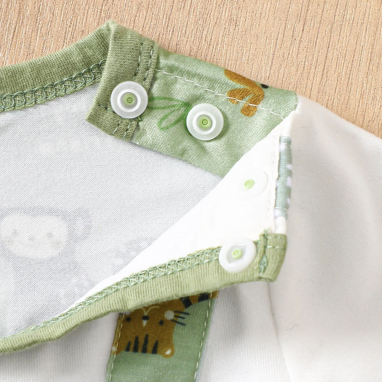 Adorable Koala Print Short Sleeve Baby Jumpsuit