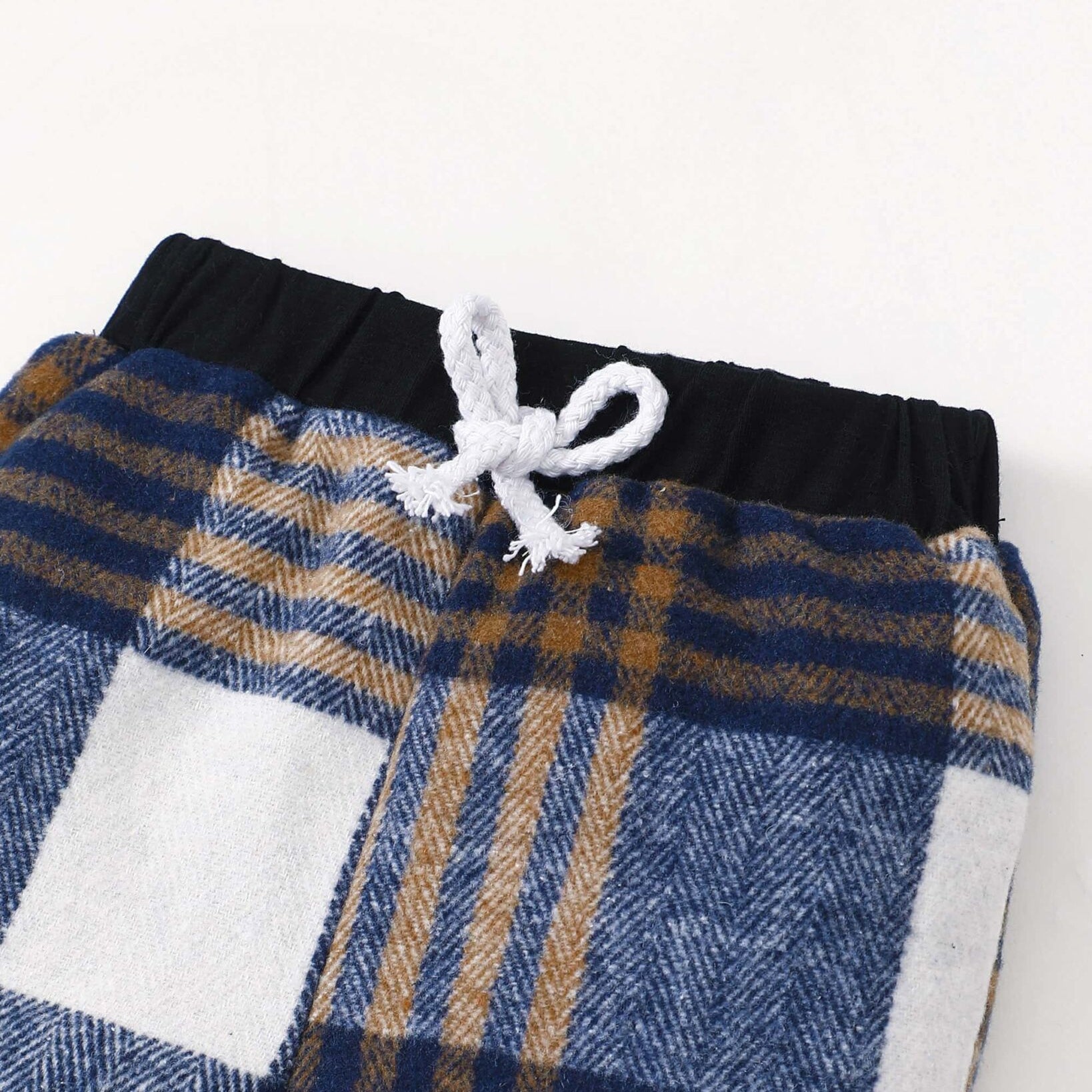 3PCS Chic Ain't No Mama Letter Plaid Print Baby Set