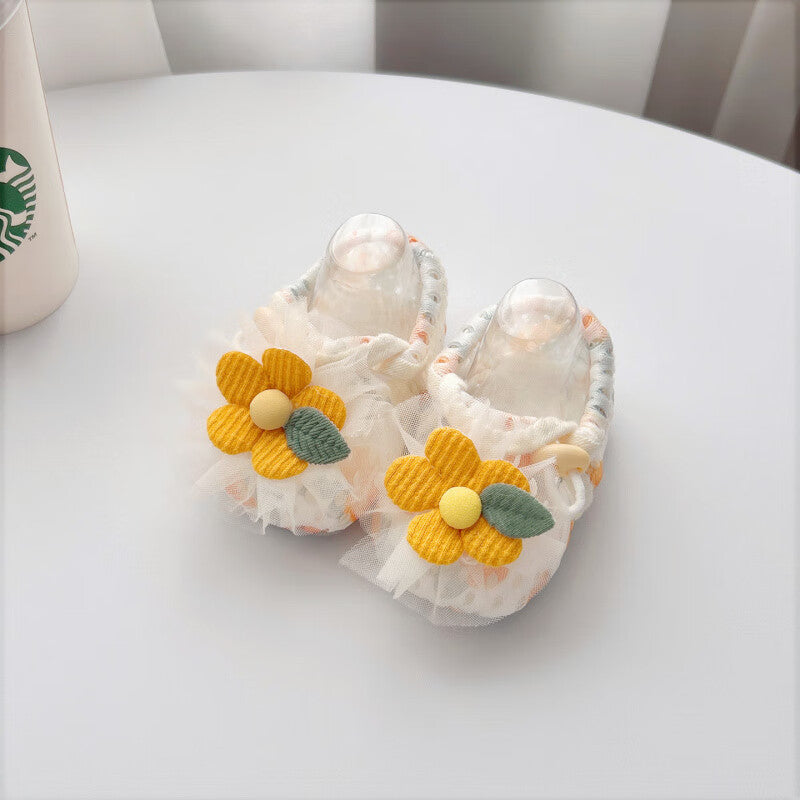 Sweet Breathable Mesh Lace Soft Sole Baby Shoes