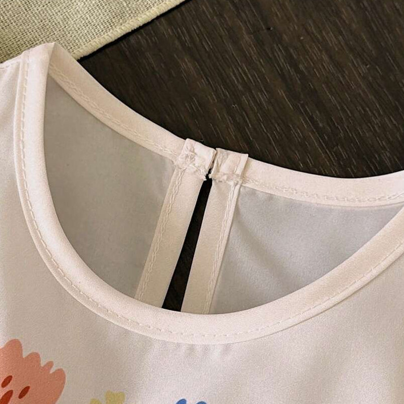 2PCS Whimsical Floral Print Flutter Sleeve Baby Romper