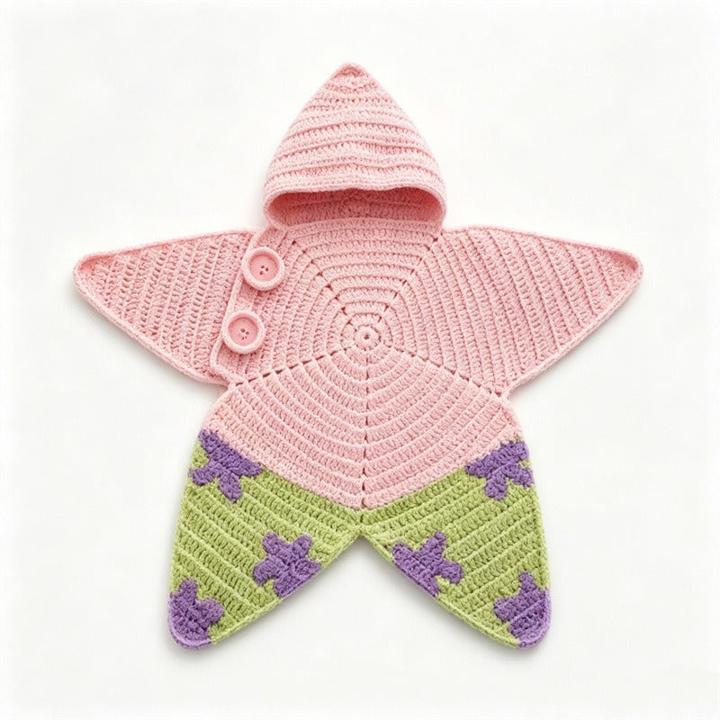 Crochet Kit Or Readywear Choose One Starfish Knit Baby Jumpsuit