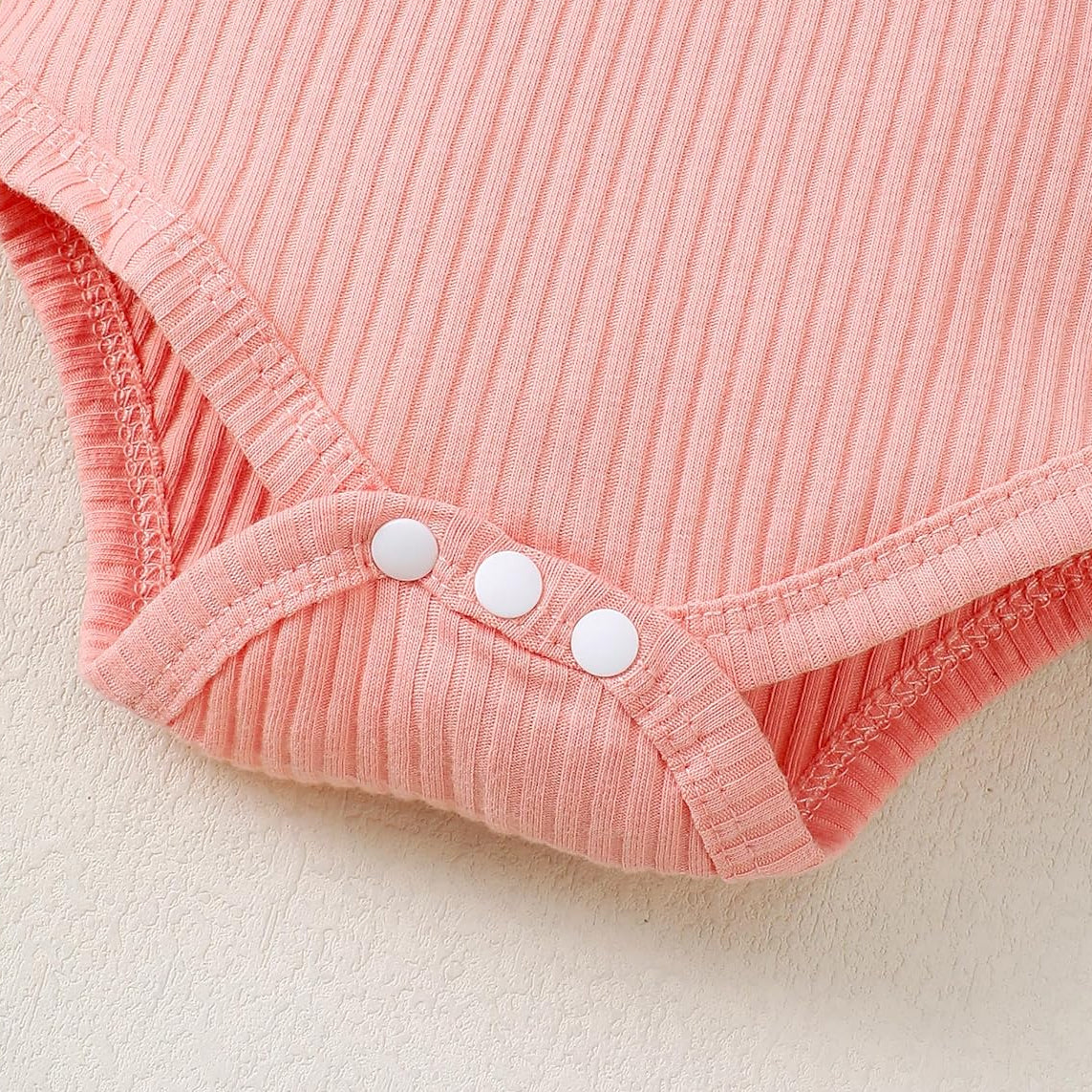 4PCS Strawberry Floral Printed Baby Set