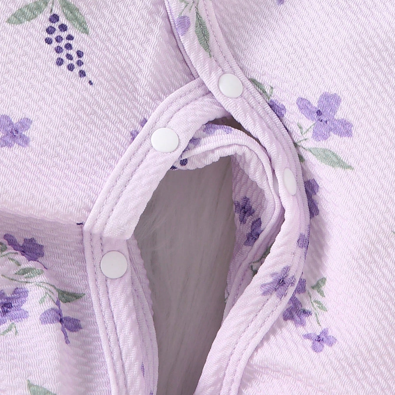 Charming Floral Printed Long Sleeve Baby Girl Jumpsuit