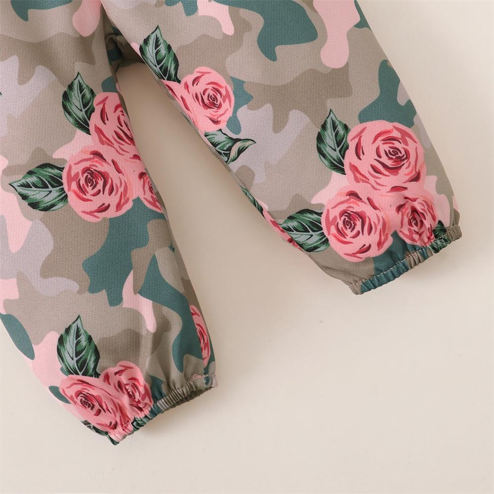 3PCS Fashion Floral Print Short Sleeve Baby Set