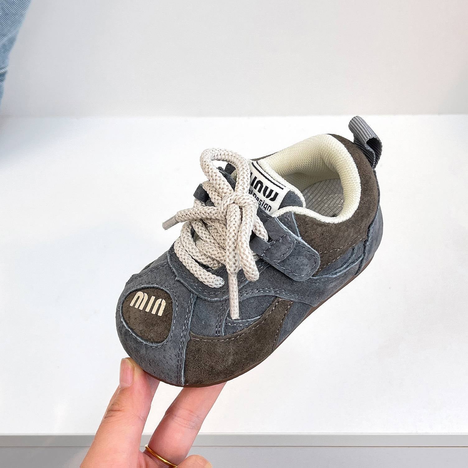 Non Slip Wear Resistant Casual Lace Up Baby Shoes