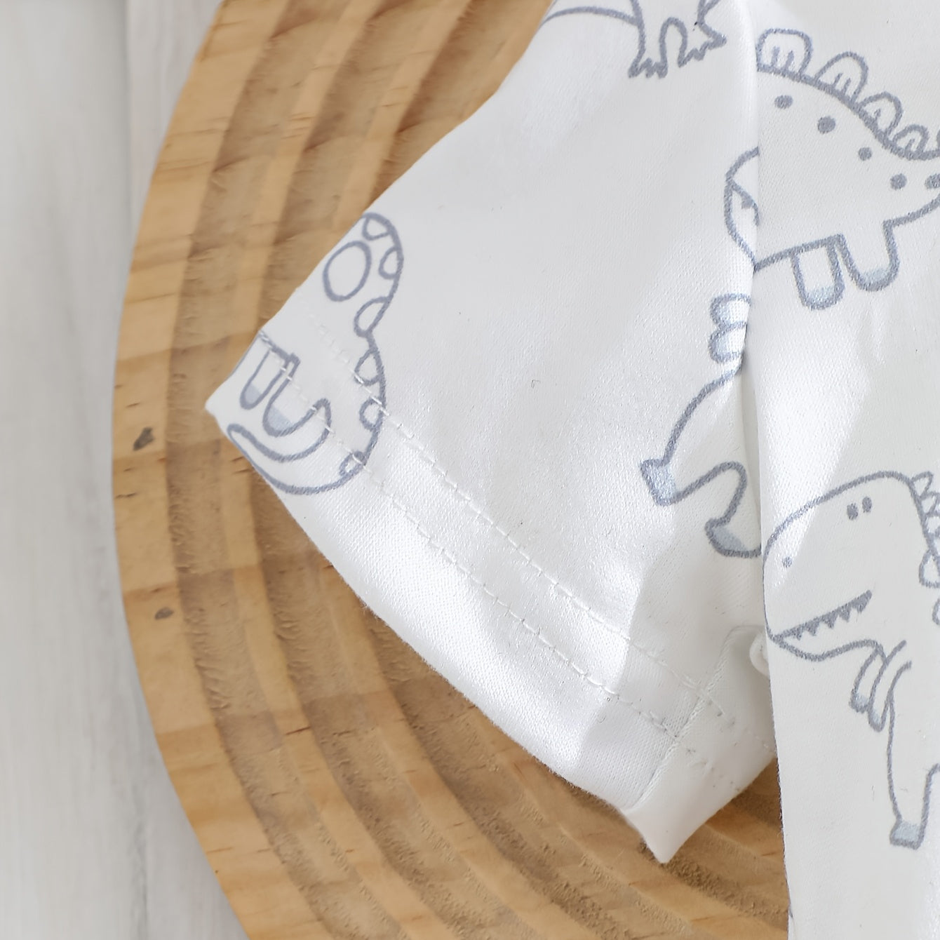 3PCS Adorable Dinosaur Print Short Sleeve Baby Set