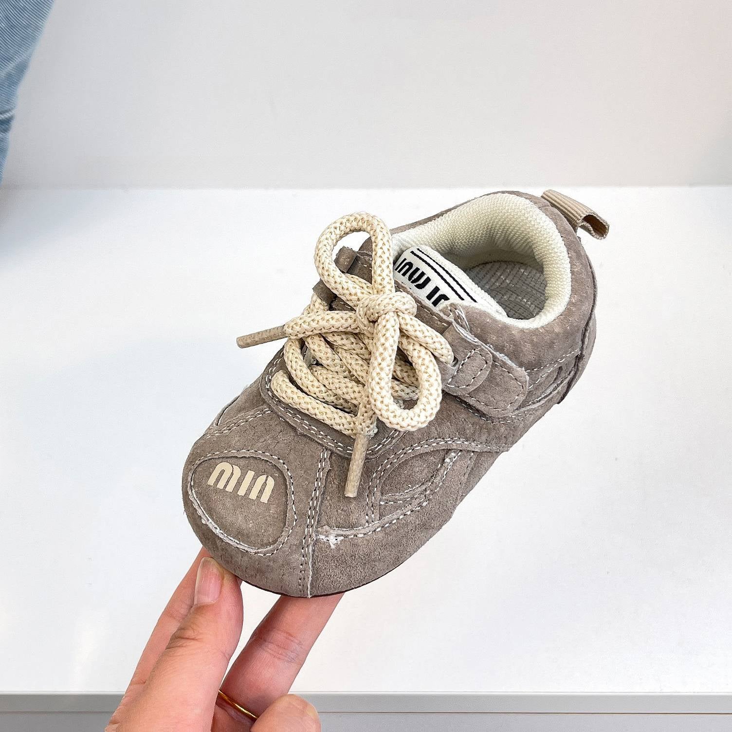 Non Slip Wear Resistant Casual Lace Up Baby Shoes