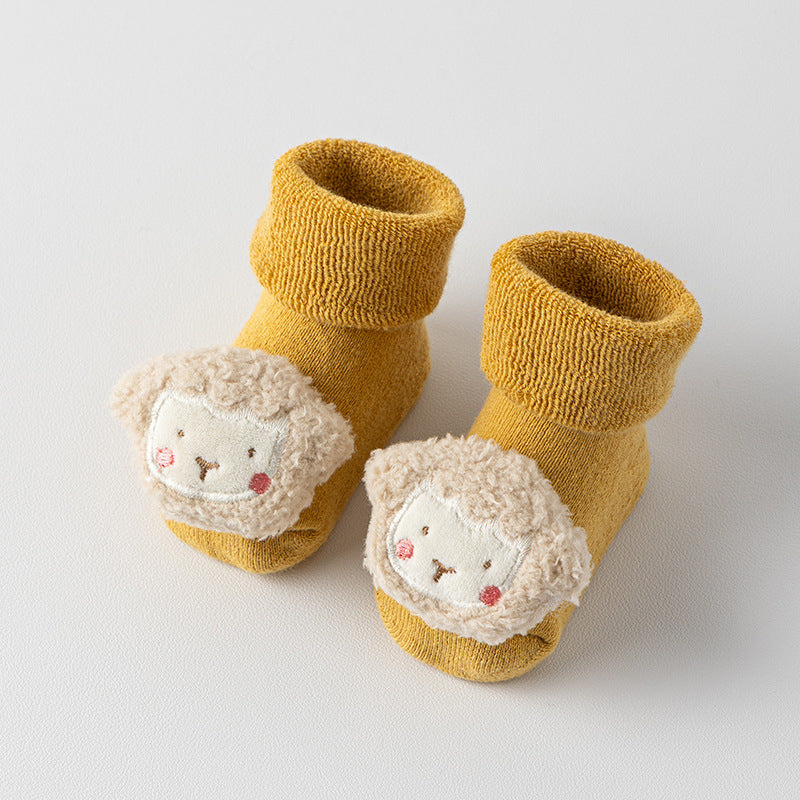 Thick Warm Plush 3D Animal Decor Baby Socks