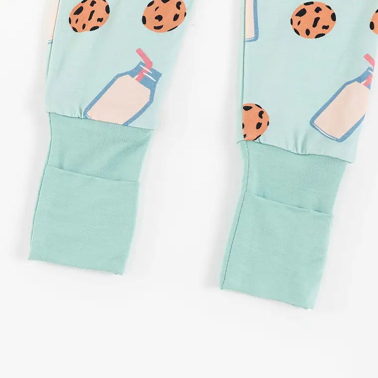 Cookie Bottle Printed Zipper Bamboo Viscose Baby Jumpsuit