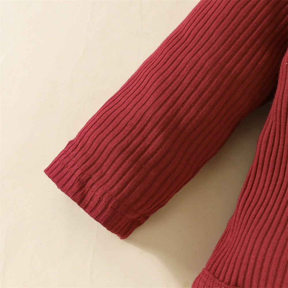 3PCS Comfy Floral Printed Long Sleeve Baby Set