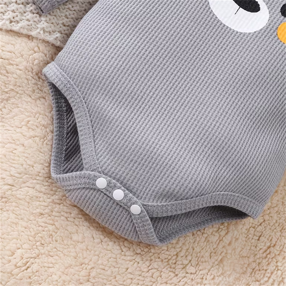 2PCS Comfy Tiger Stripe Print Long Sleeve Baby Set