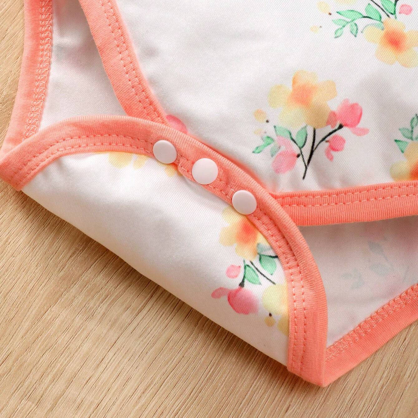 3PCS Cute Elephant Printed Short Sleeve Baby Set