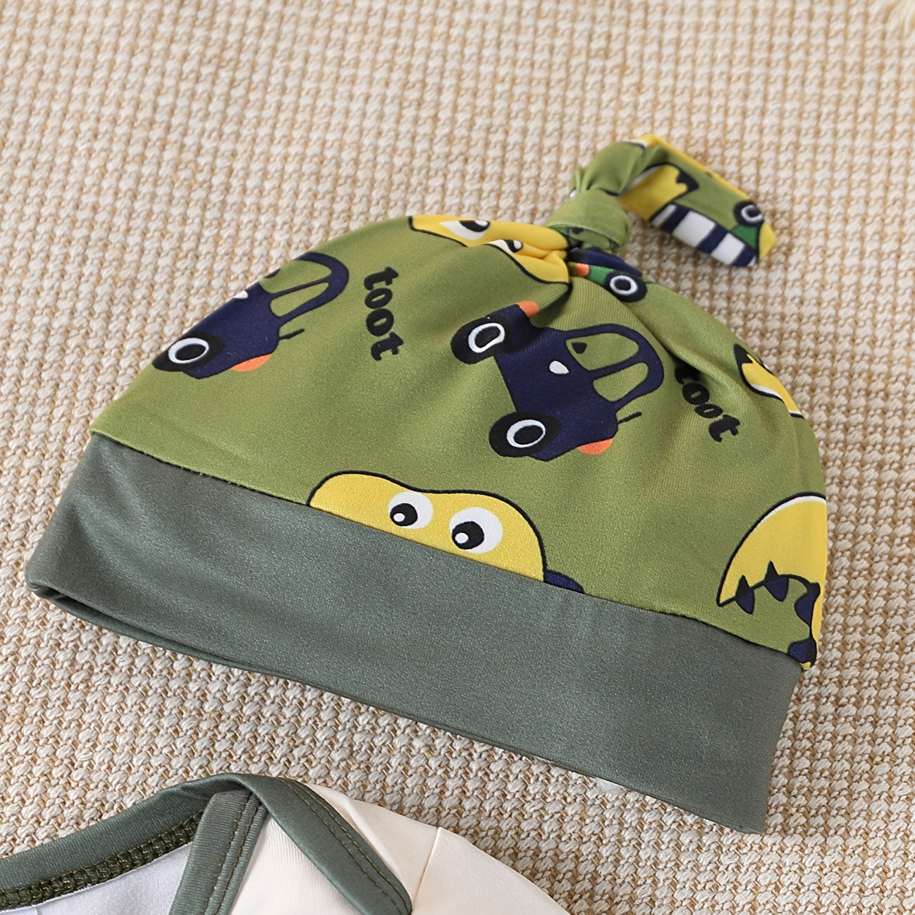 3PCS Adorable Dinosaur Print Long Sleeve Baby Set