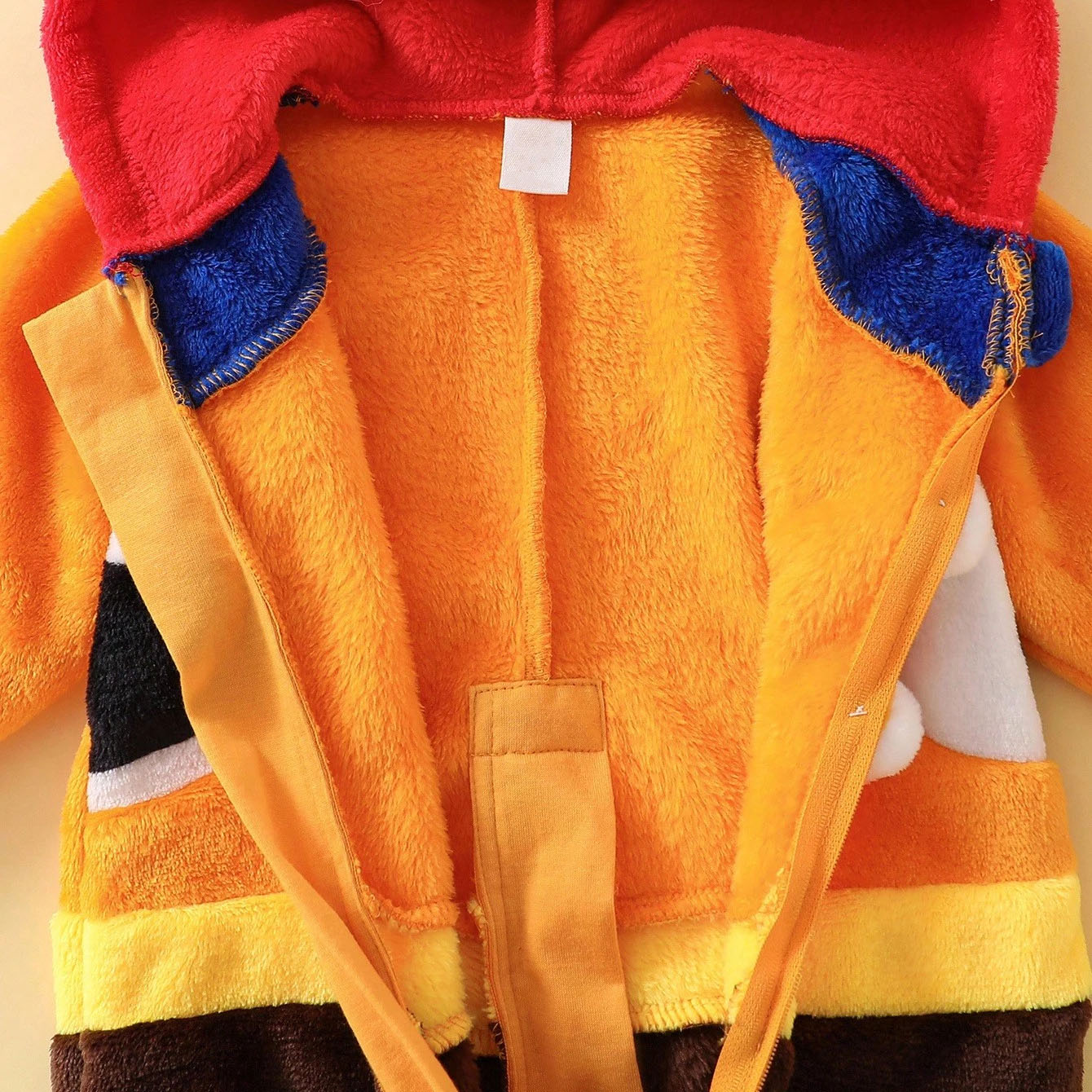 Fuzzy 3D Cow Printed Hoodie Baby Jumpsuit