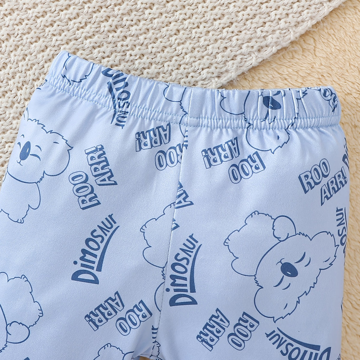 2PCS Lovely Letter and Koala Printed Long Sleeve Baby Boy Set