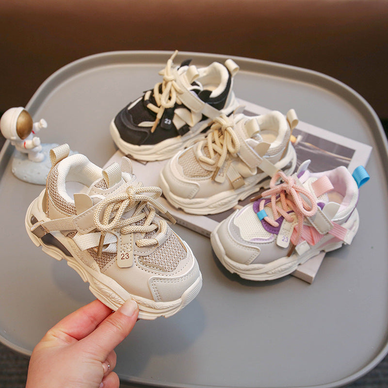 Casual Breathable Mesh Hook Loop Sport Baby Shoes