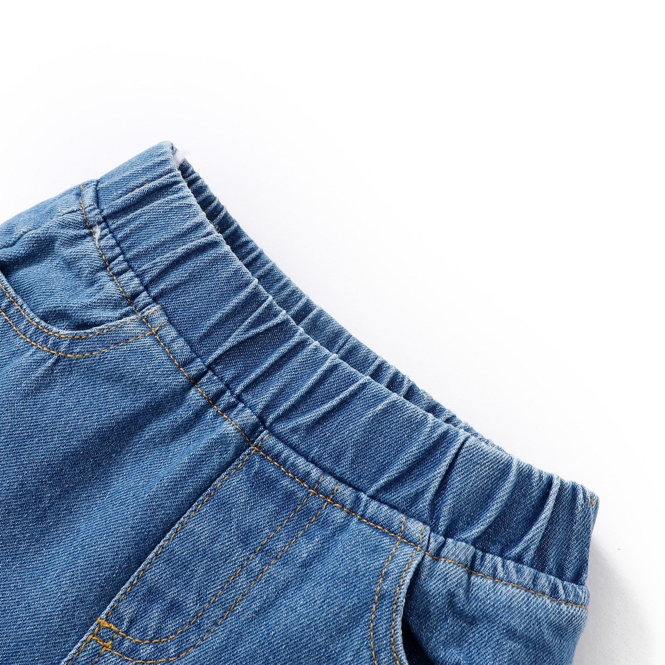 2PCS Kick It With My Daddy Letter Print Denim Baby Set