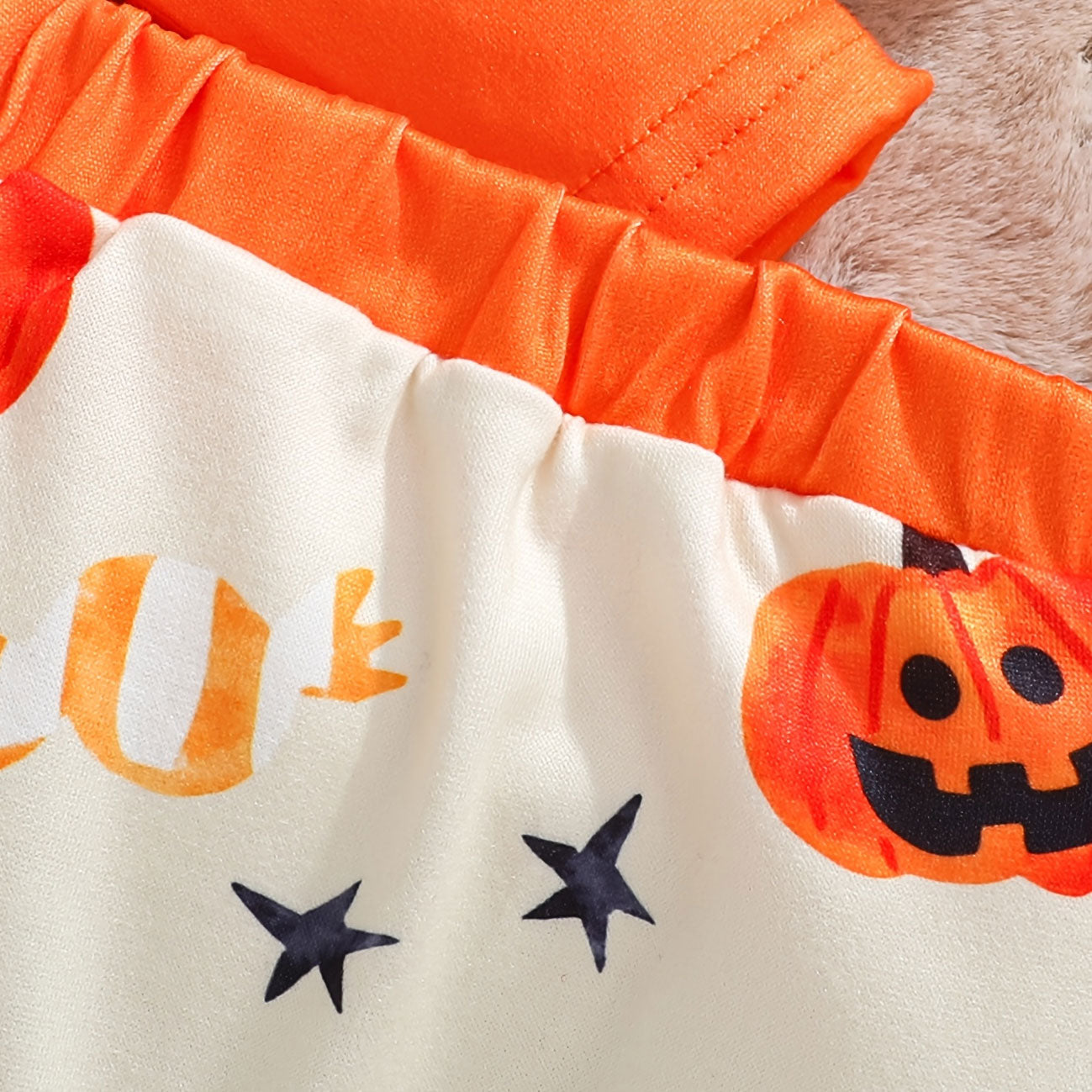 3PCS My First Halloween Letter Halloween Pattern Long Sleeve Baby Set