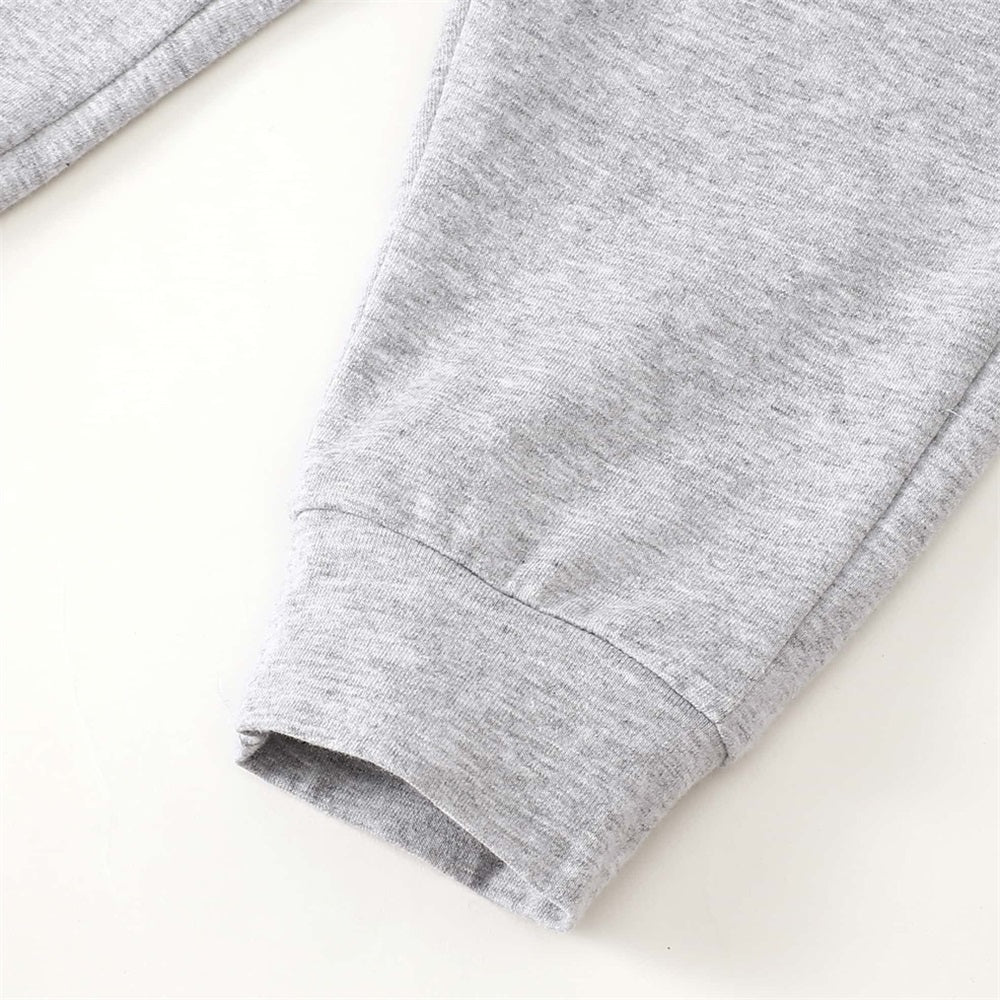 2PCS Stylish Comfy Plaid Print Long Sleeve Baby Hooded Set