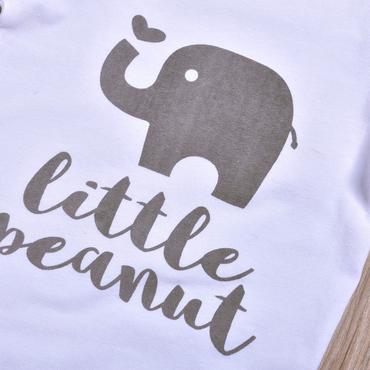 3PCS Little Elephant Printed Baby Set