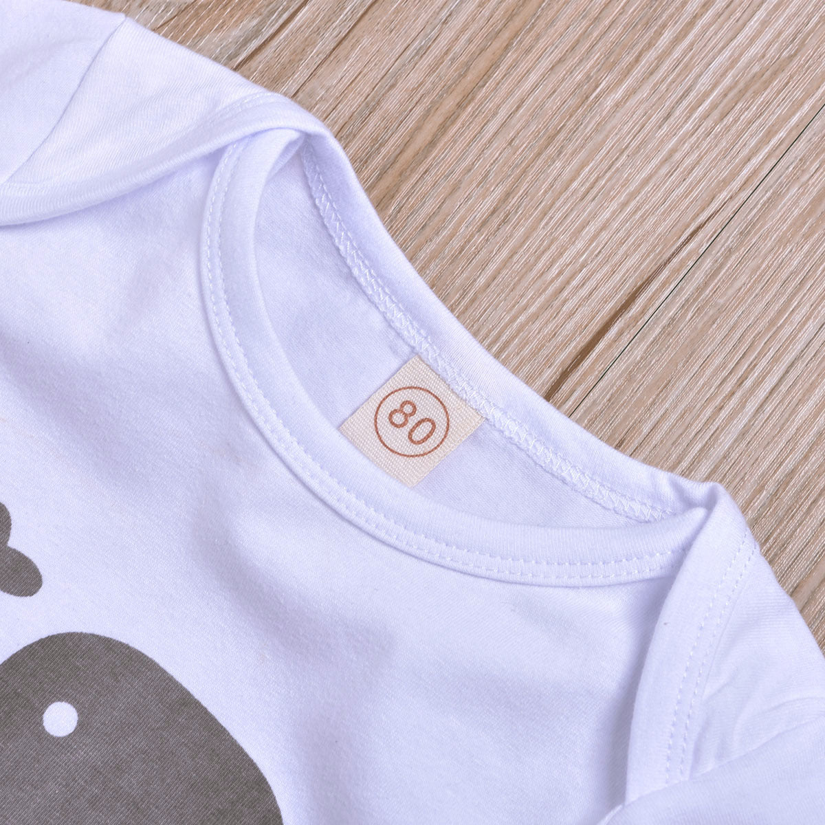 3PCS Little Elephant Printed Baby Set