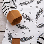Baby Boy Girl Striped Pants Clothes Outfits Set