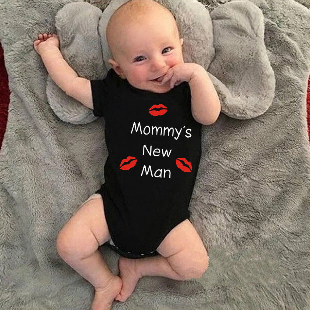 Mameluco para bebé con estampado de letras New Man de Mommy's New Man
