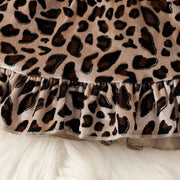 2PCS Cute Leopard Printed Baby Set