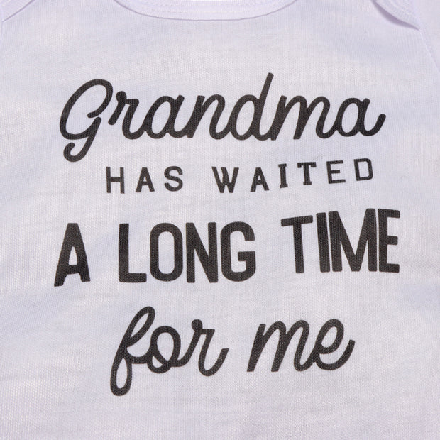Grandma Has Waited A Long Time For Me Baby Romper