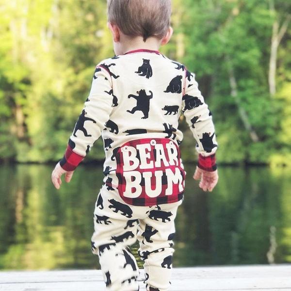 BEAR BUM Full Bear Printed Baby Jumpsuit
