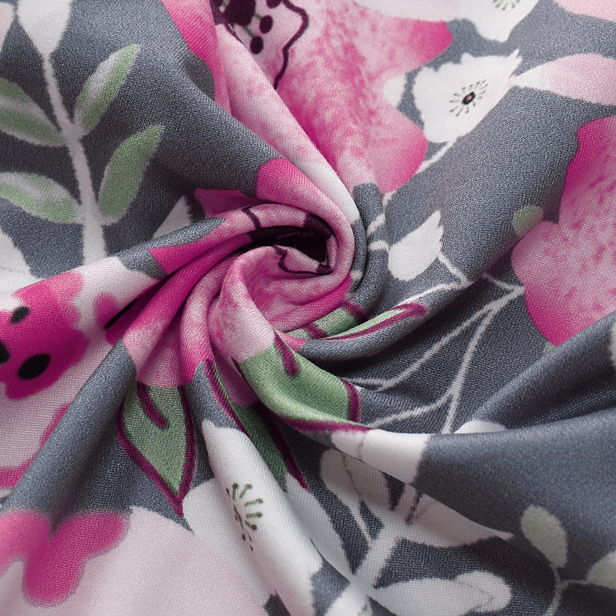 Pijama y diadema con estampado floral encantador para bebé recién nacido