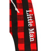 2PCS Mama's Boy Letter Printed Hoodie with Plaid Pants Baby Set