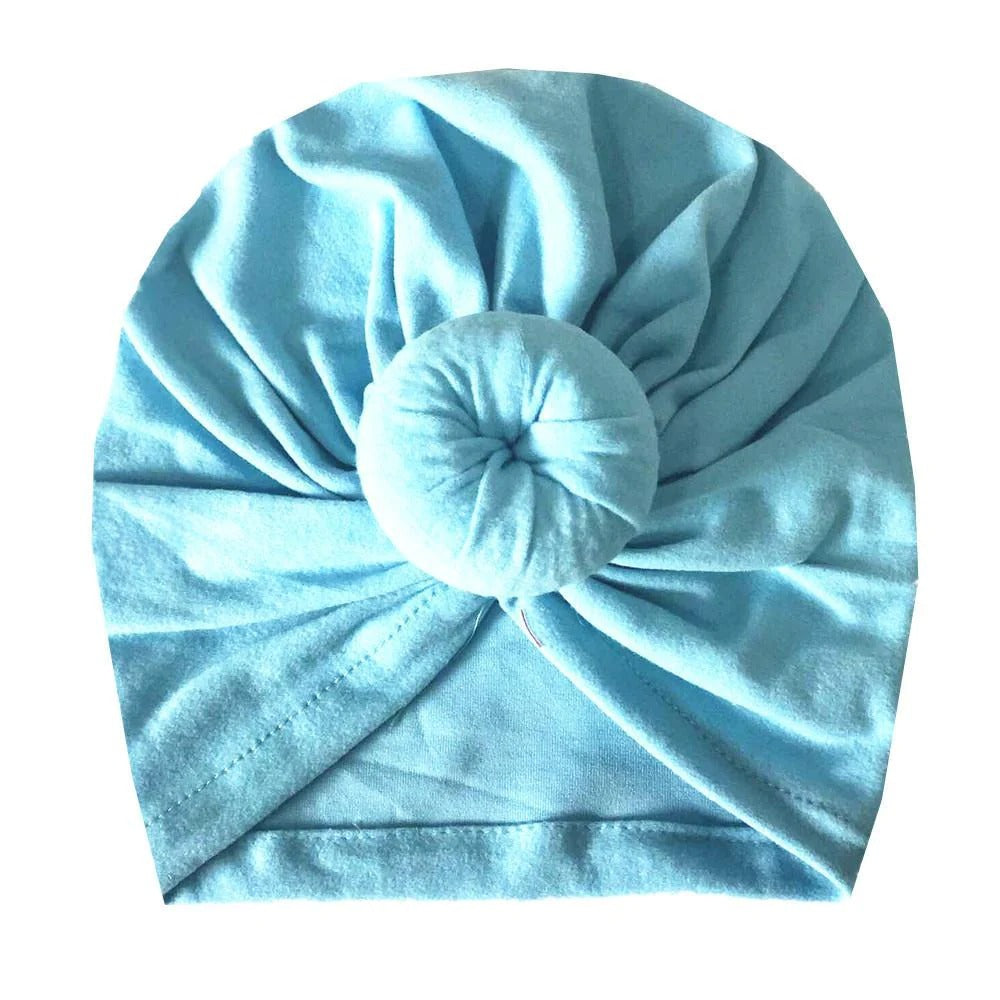 Chapeaux de turban indiens mignons, chapeau de beignet pour bébé