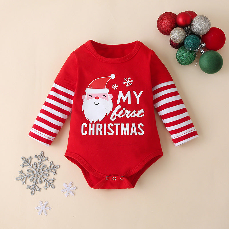 Conjunto de bebé con estampado de Papá Noel de 3 piezas My 1st Christmas
