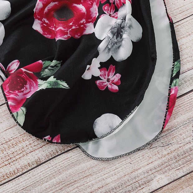 NewBorn Floral Print Pajamas with Headband