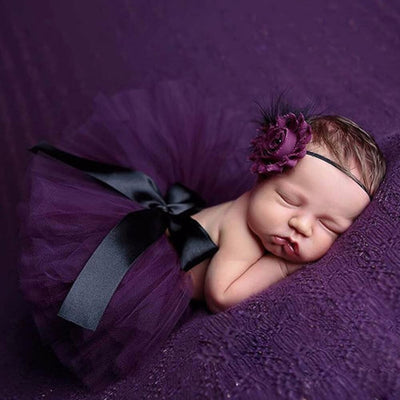 Newborn Photography Princess Tutu Skirt Headband
