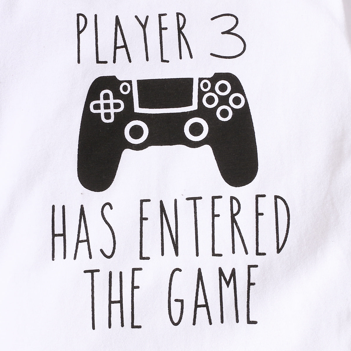 3PCS Player 3 Has Entered The Game Funny Baby Set